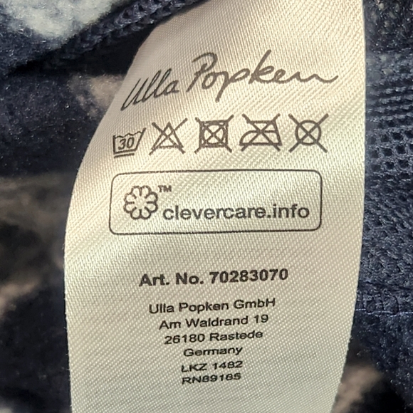 Ulla Popken Active Sport Striped Polyester Zip Jacket - Picture 12 of 13